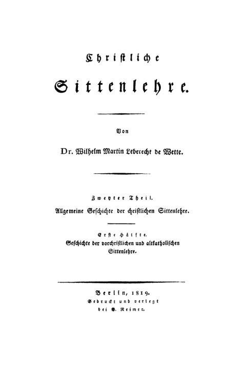 Cover image for book Allgemeine Geschichte der christlichen Sittenlehre, 1. Geschichte der vorchristlichen und altkatholischen Sittenlehre