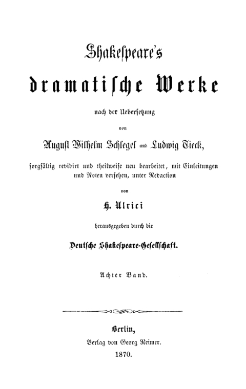 Cover image for book Coriolanus. Die Komödie der Irrungen. Die beiden Veroneser