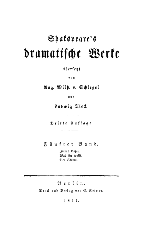 Cover image for book Julius Cäsar. Was ihr wollt. Der Sturm
