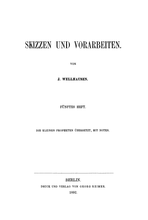 Cover image for book Die kleinen Propheten
