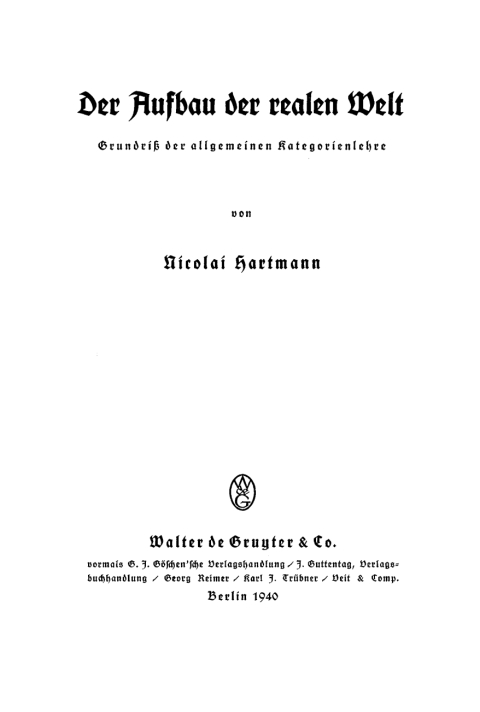 Der Aufbau der realen Welt 