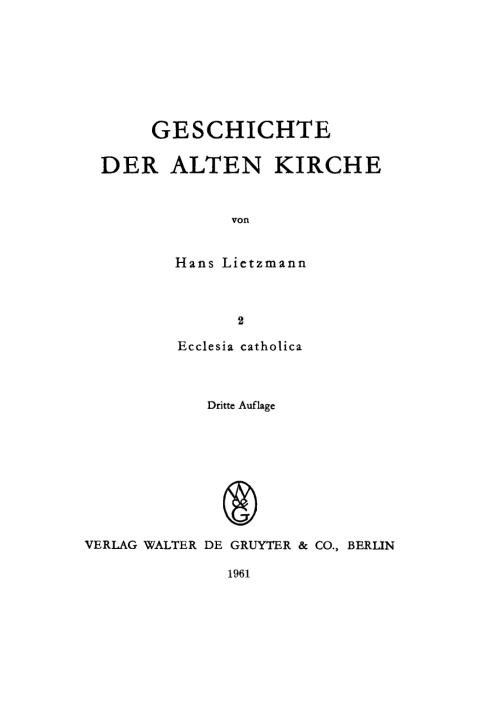 Cover image for book Ecclesia catholica