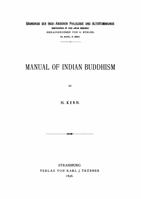 Cover image for book Manual of Indian buddhism
