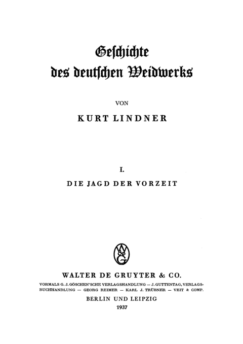 Cover image for book Die Jagd der Vorzeit