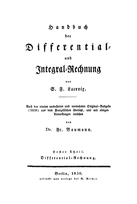 Cover image for book Differential-Rechnung
