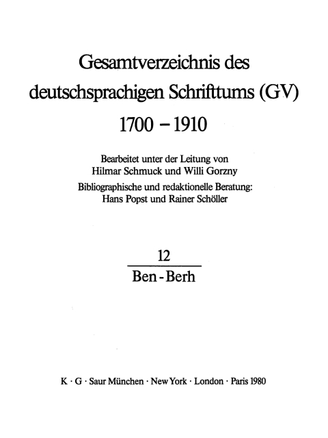 Cover image for book Ben - Berh