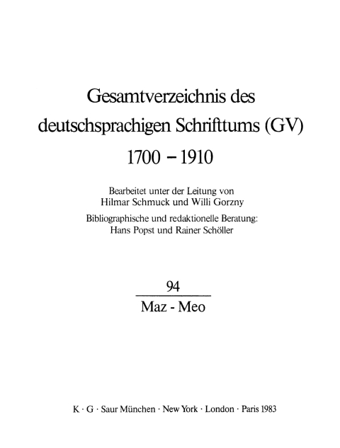 Cover image for book Maz - Meo