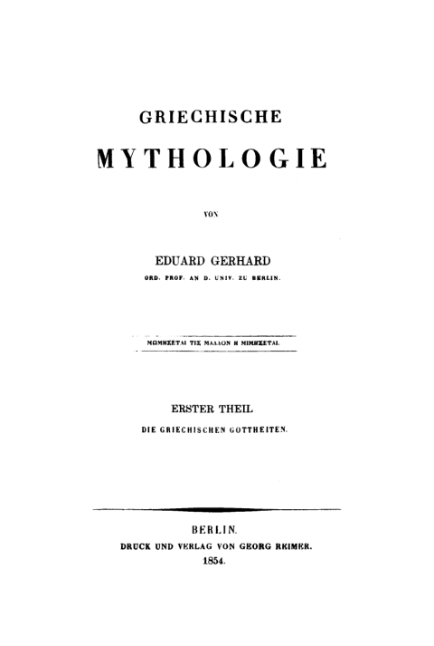 Cover image for book Die griechischen Gottheiten