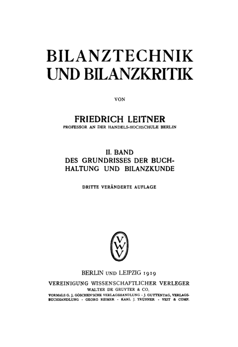 Cover image for book Bilanztechnik und Bilanzkritik