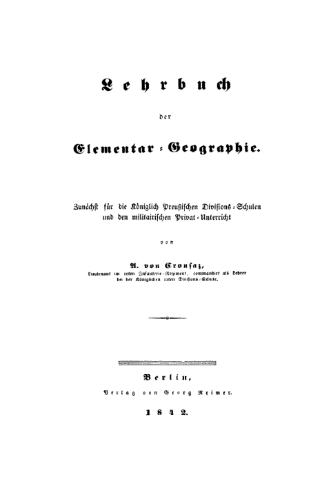 Cover image for book Lehrbuch der Elementar-Geographie