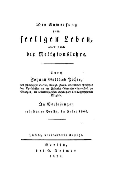 Cover image for book Die Anweisung zum seeligen Leben, oder auch die Religionslehre