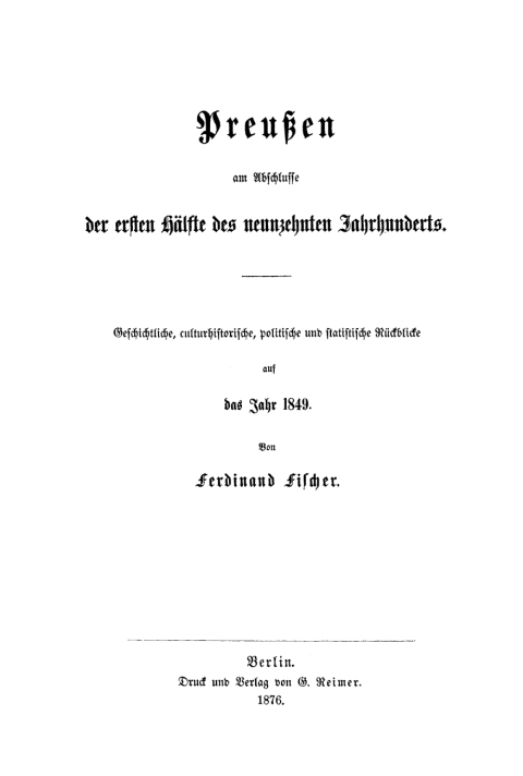 Cover image for book Preußen am Abschlusse der ersten Hälfte des neunzehnten Jahrhunderts