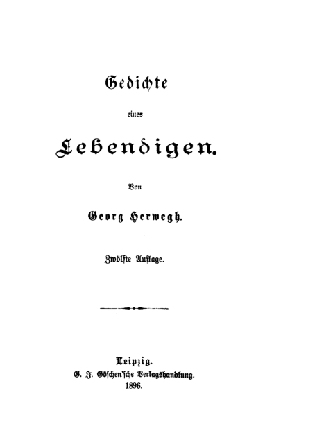 Cover image for book Gedichte eines Lebendigen