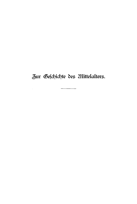 Cover image for book Zur Geschichte des Mittelalters