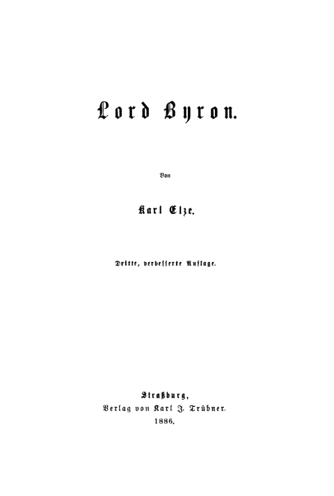 Cover image for book Lord Byron