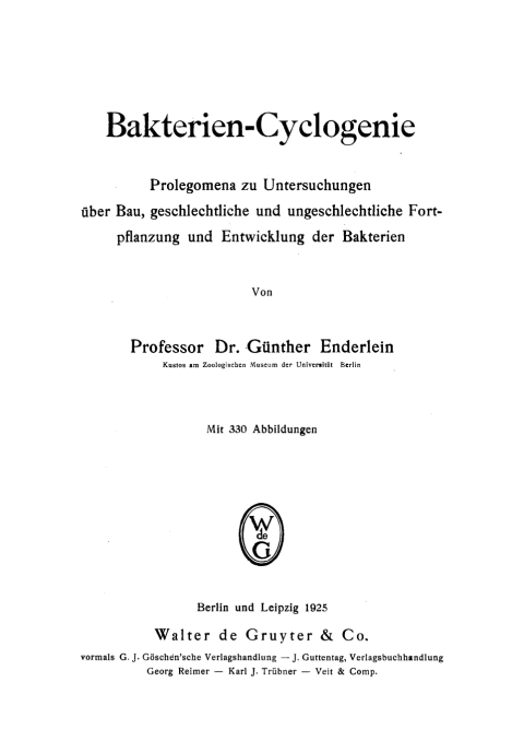 Cover image for book Bakterien-Cyclogenie