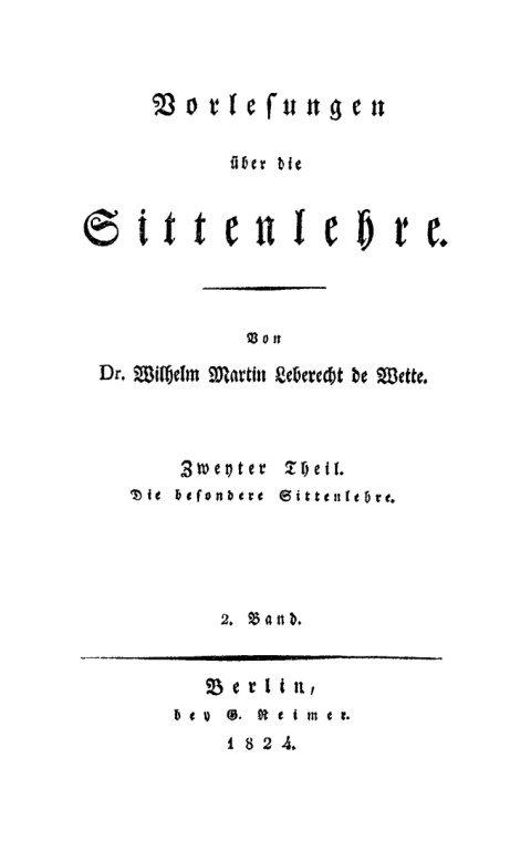 Cover image for book Die besondere Sittenlehre