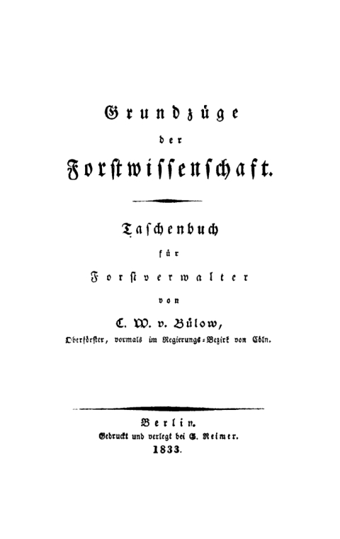 Cover image for book Grundzüge der Forstwissenschaft