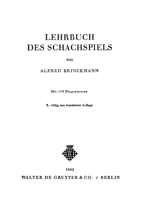 Cover image for book Lehrbuch des Schachspiels