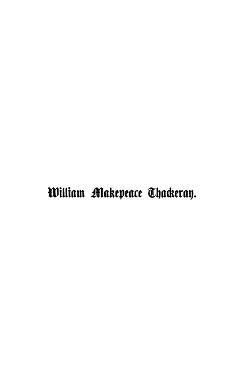 Cover image for book William Makepeace Thackeray