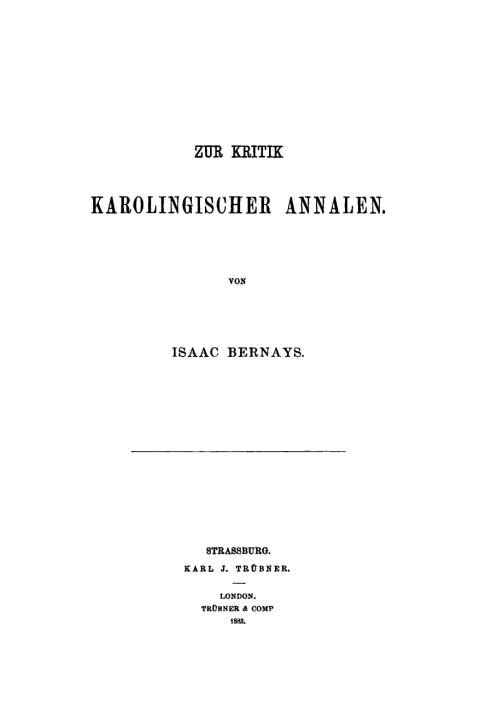 Cover image for book Zur Kritik Karolingischer Annalen