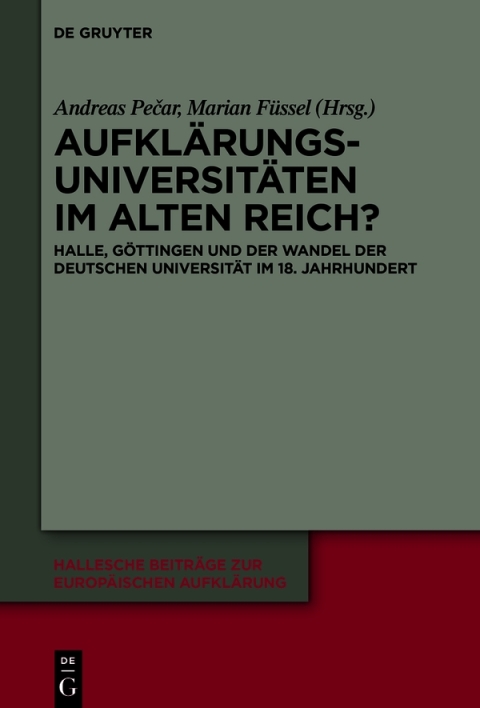 Cover image for book Aufklärungsuniversitäten im Alten Reich?