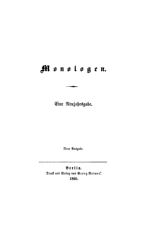 Cover image for book Monologen