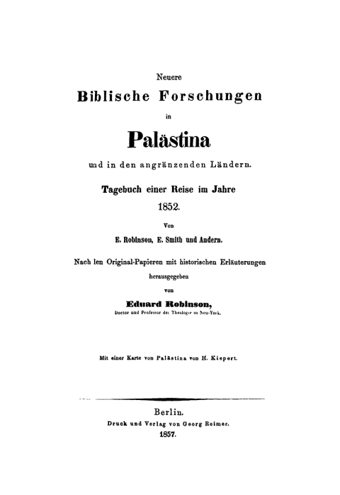 Cover image for book Neuere biblische Forschungen in Palästina und in angrenzenden Ländern