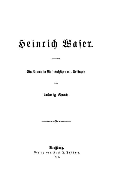 Cover image for book Heinrich Waser