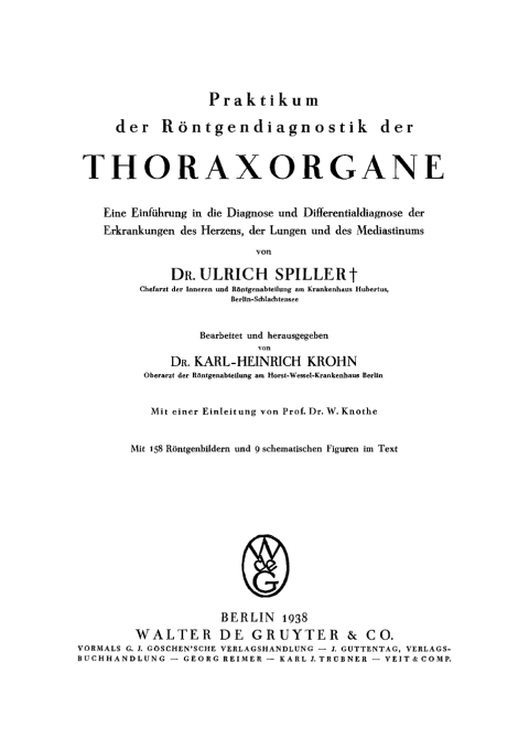 Cover image for book Praktikum der Röntgendiagnostik der Thoraxorgane