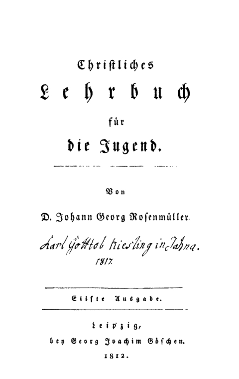 Cover image for book Christliches Lehrbuch für die Jugend