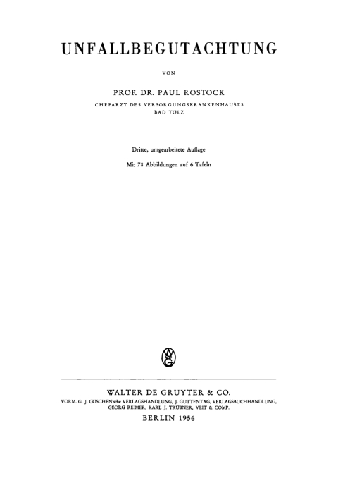 Cover image for book Unfallbegutachtung