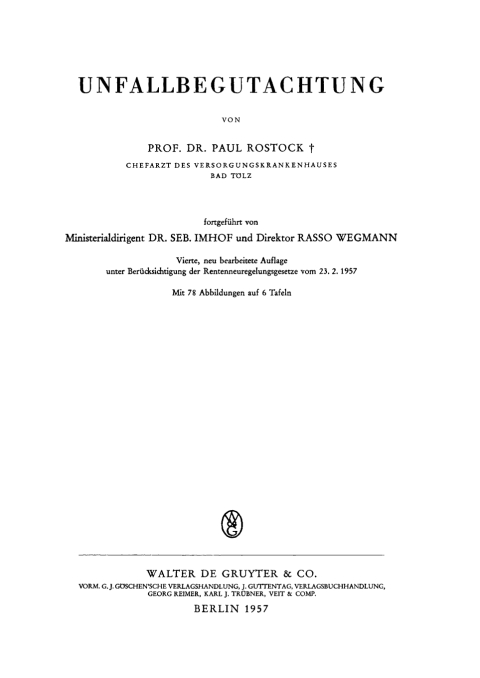 Cover image for book Unfallbegutachtung