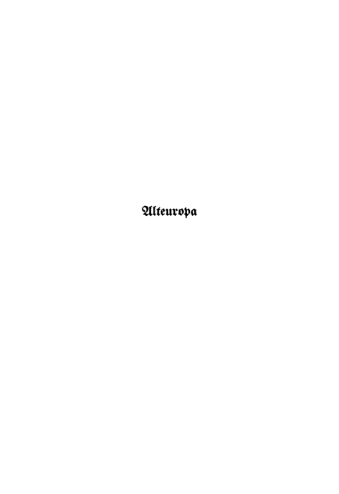 Cover image for book Alteuropa in seiner Kultur- und Stilentwicklung