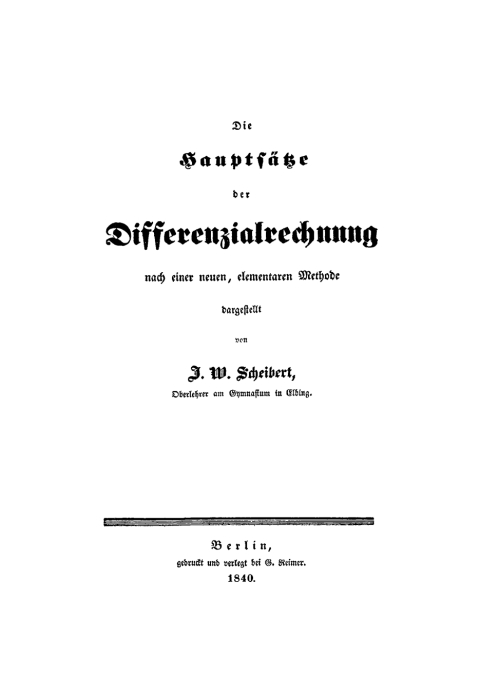 Cover image for book Die Hauptsätze der Differenzialrechnung nach einer neuen elementaren Methode dargestellt