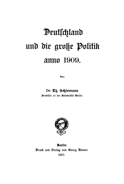 Cover image for book 1909