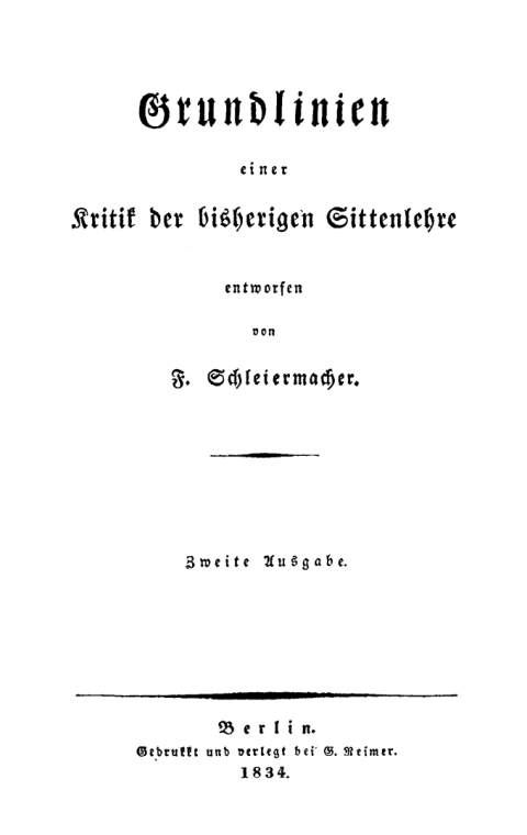 Cover image for book Grundlinien einer Kritik der bisherigen Sittenlehre