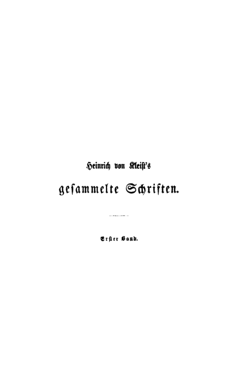 Cover image for book Heinrich von Kleist’s gesammelte Schriften