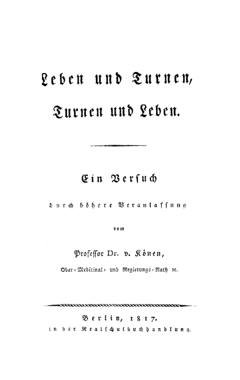 Cover image for book Leben und Turnen, Turnen und Leben