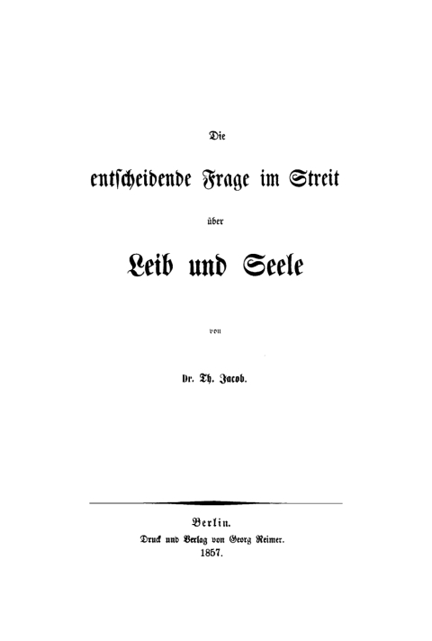 Cover image for book Die entscheidende Frage im Streit über Leib und Seele