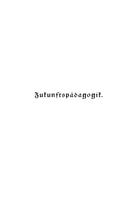Cover image for book Zukunftspädagogik
