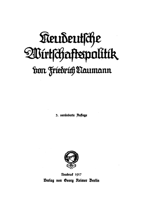 Cover image for book Neudeutsche Wirtschaftspolitik