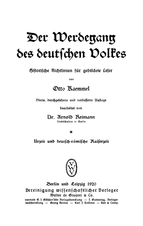 Cover image for book Urzeit. Deutsch-römische Kaiserzeit