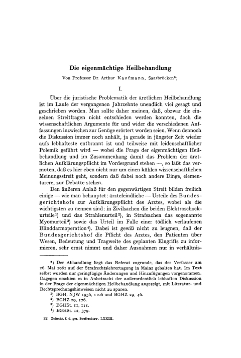Cover image for book Die eigenmächtige Heilbehandlung