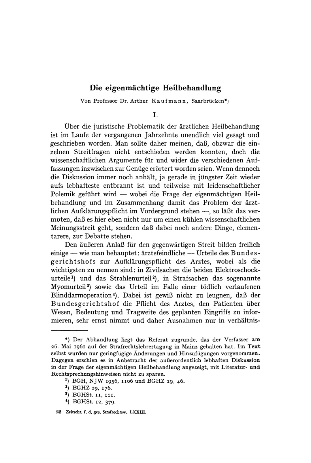 Page Fidelity Die eigenmächtige Heilbehandlung; $179.81
