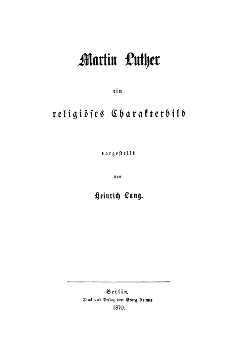 Cover image for book Martin Luther