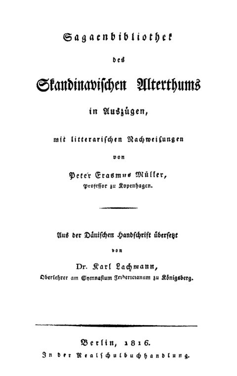 Cover image for book Sagaenbibliothek des Skandinavischen Alterthums in Auszügen