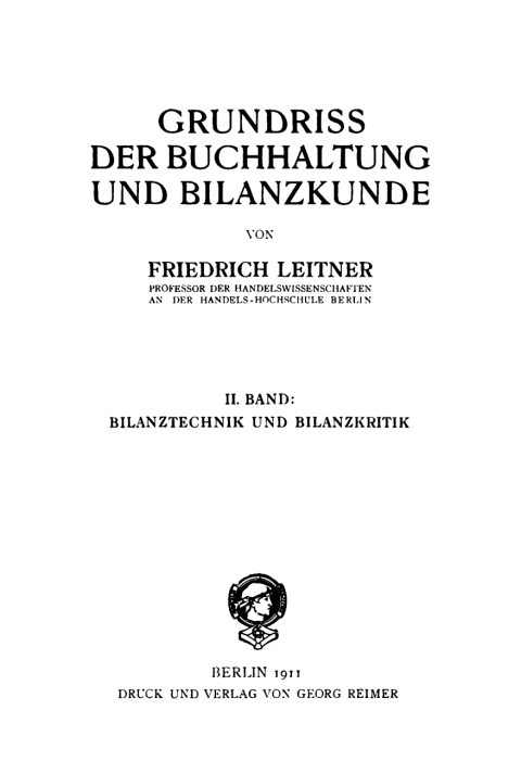 Cover image for book Bilanztechnik und Bilanzkritik