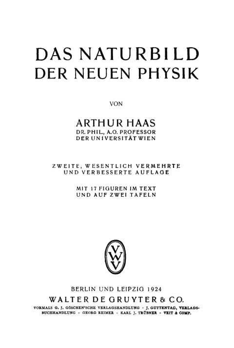 Cover image for book Das Naturbild der neuen Physik