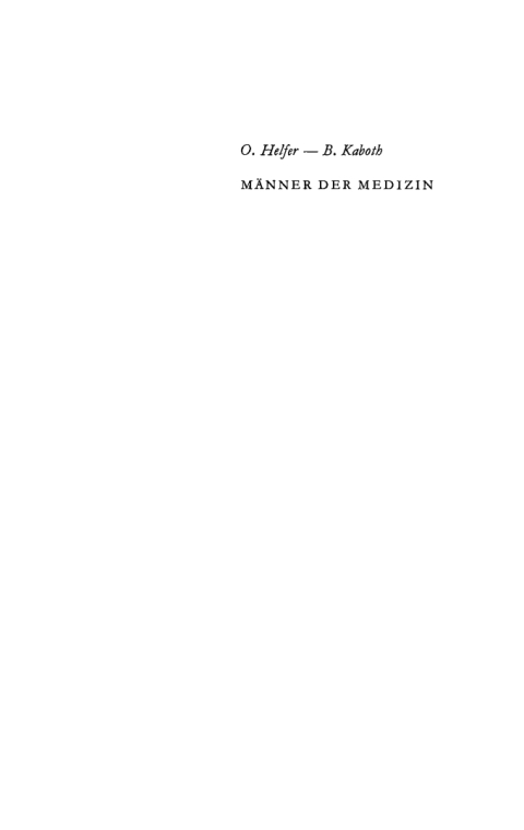 Cover image for book Männer der Medizin